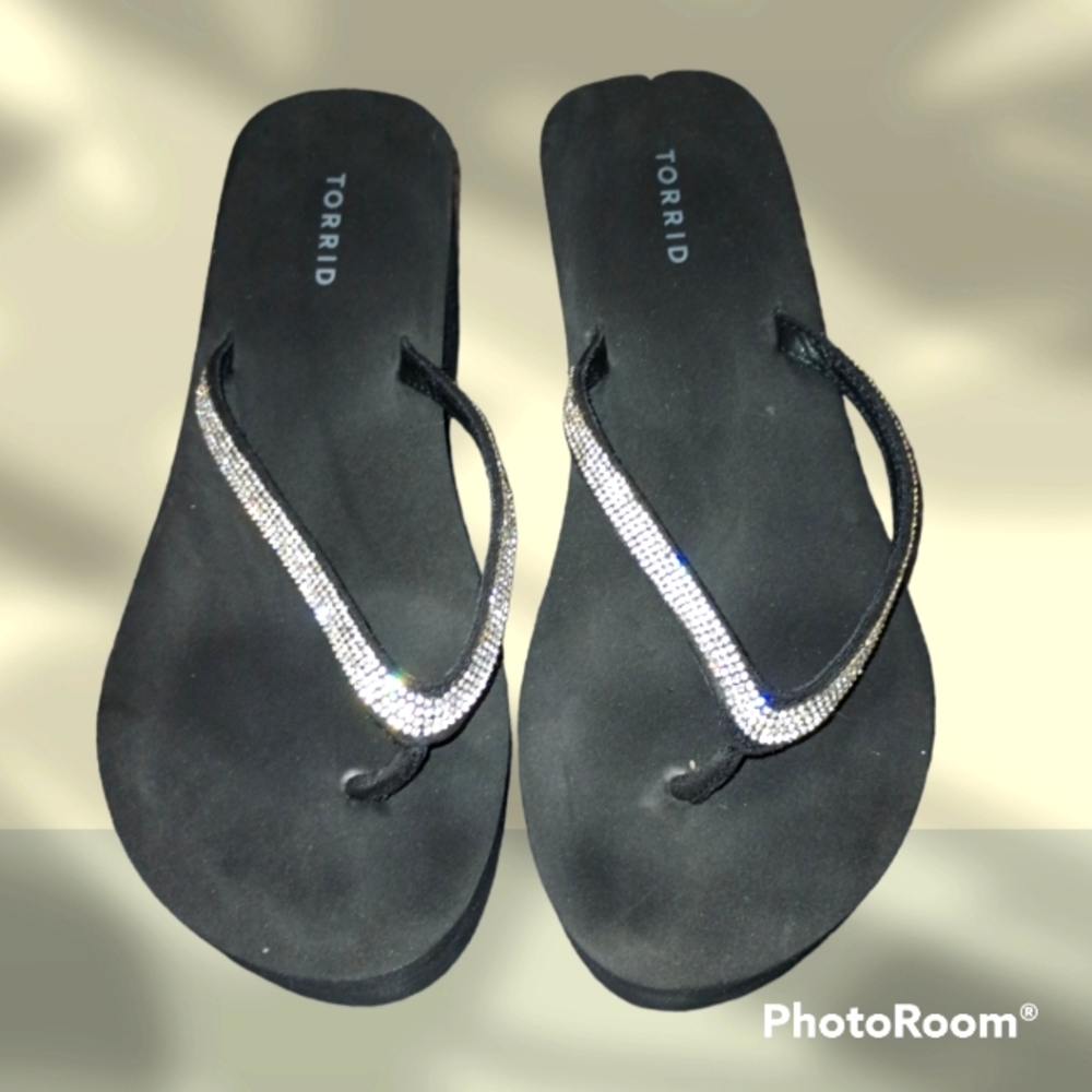 Torrid Rhinestone Platform Sandals 9WW